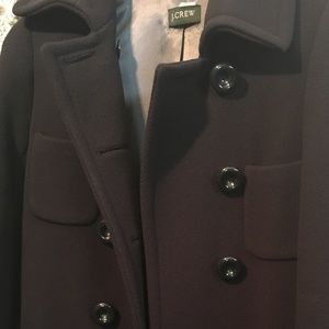 ~*J.CREW*~Immaculate NAVY BLUE Wool Peacoat Size 4